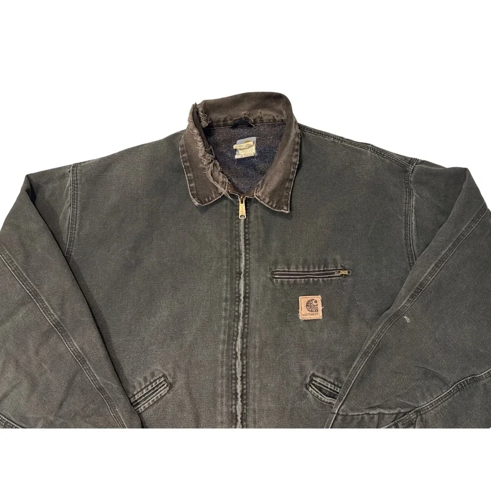 Vintage Carhartt Detroit J97 MOS Jacket Black/Gray -4XL‎ REG